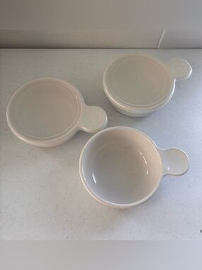 Corning Ware Grab It Bowls Set Of 3 With 2 Clear Plastic Lids P-150 - 15 oz